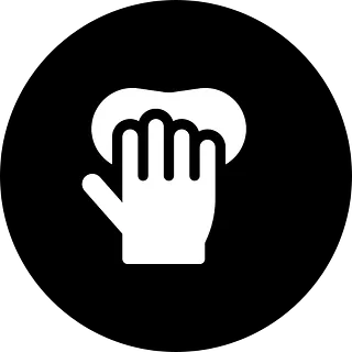 Ikon - vaskeklut og hånd 